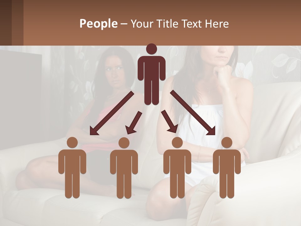 Caucasian Sunrise Wave PowerPoint Template