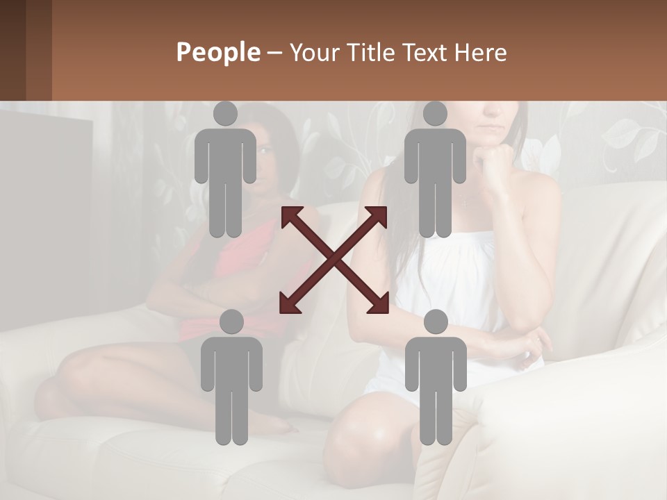 Caucasian Sunrise Wave PowerPoint Template