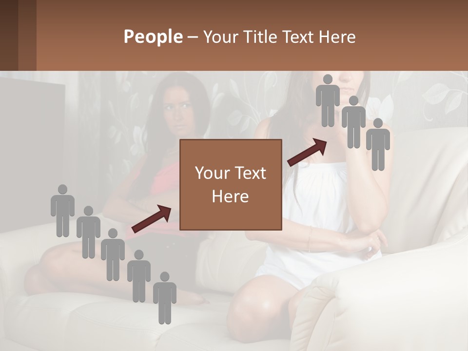 Caucasian Sunrise Wave PowerPoint Template