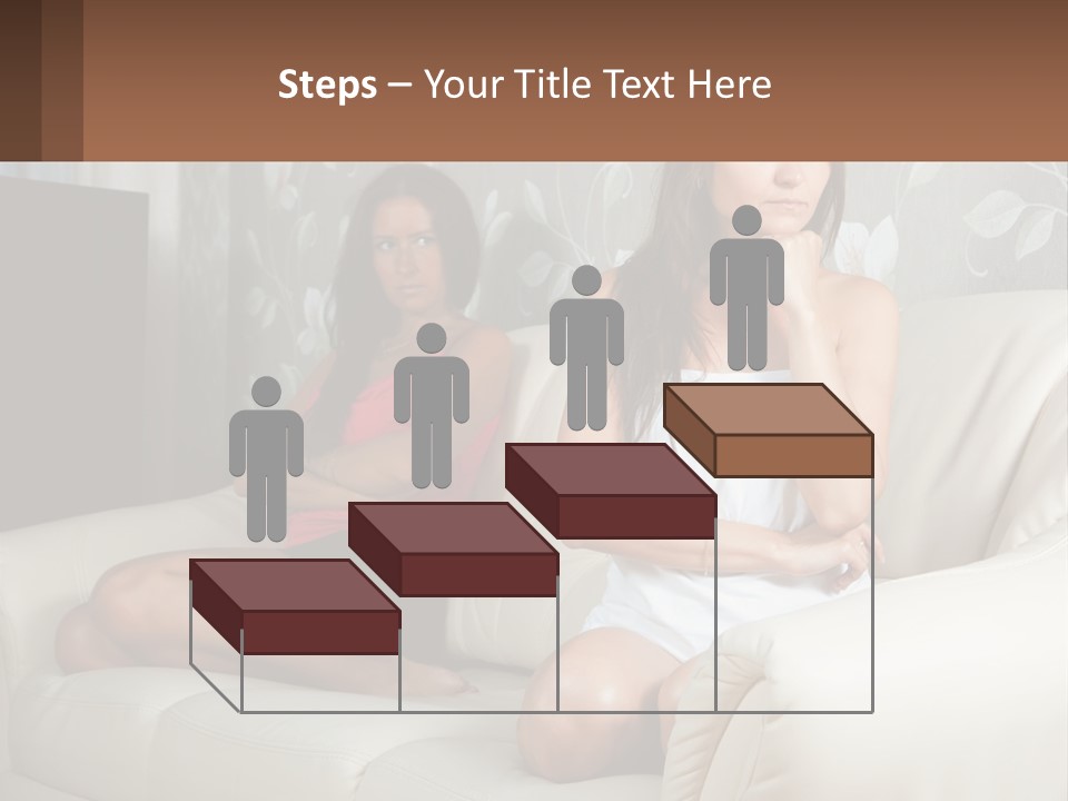 Caucasian Sunrise Wave PowerPoint Template