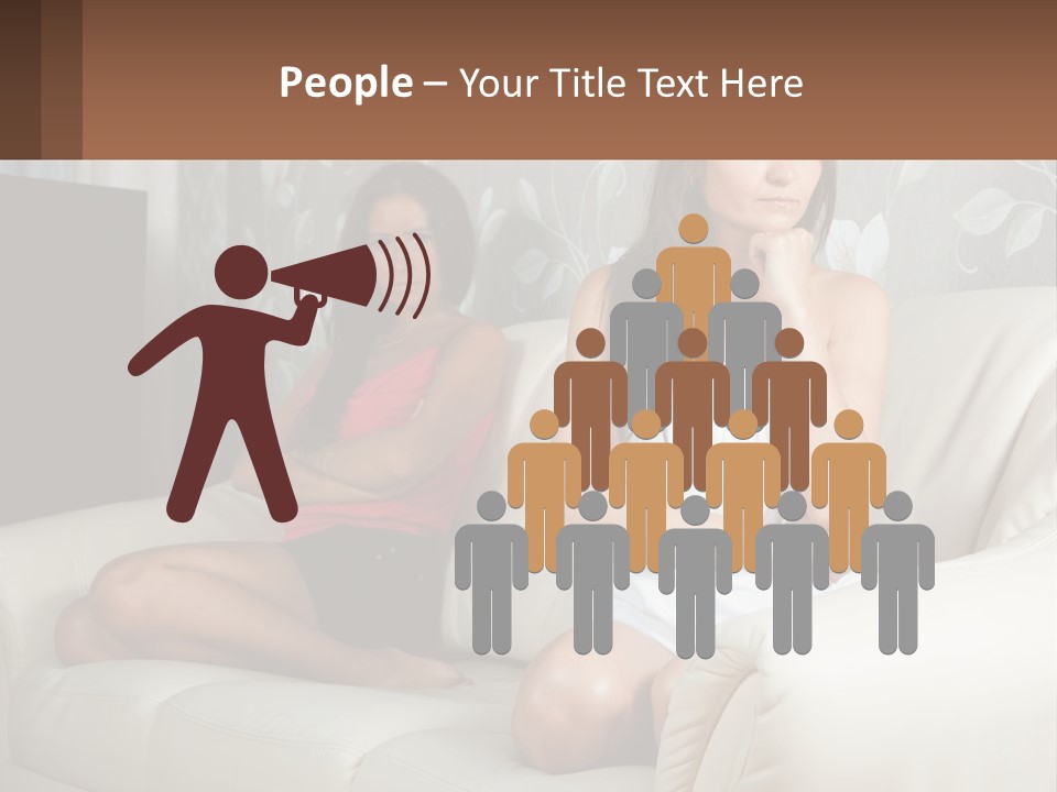 Caucasian Sunrise Wave PowerPoint Template