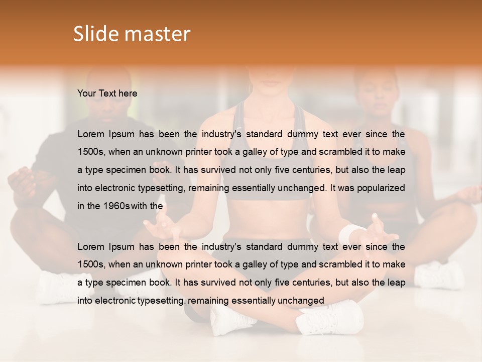 Old Water Elderly PowerPoint Template