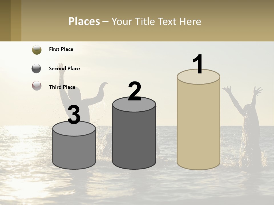 Sea Sunrise Portrait PowerPoint Template