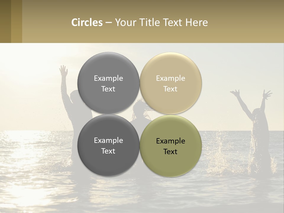 Sea Sunrise Portrait PowerPoint Template