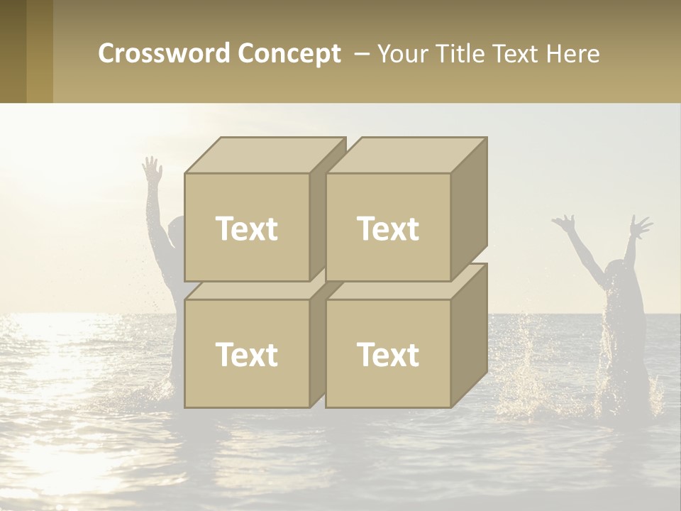 Sea Sunrise Portrait PowerPoint Template