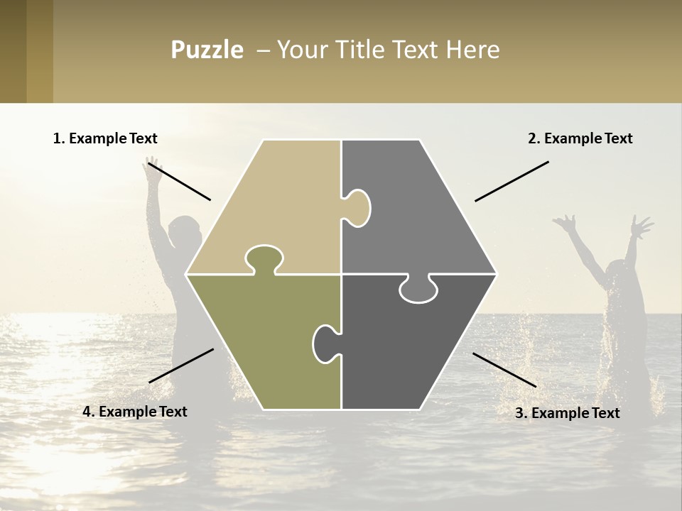 Sea Sunrise Portrait PowerPoint Template