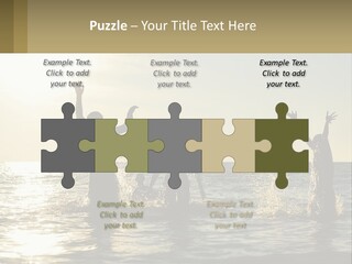 Sea Sunrise Portrait PowerPoint Template