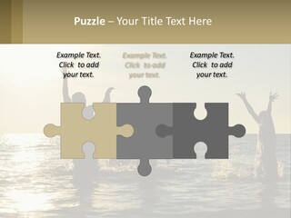 Sea Sunrise Portrait PowerPoint Template