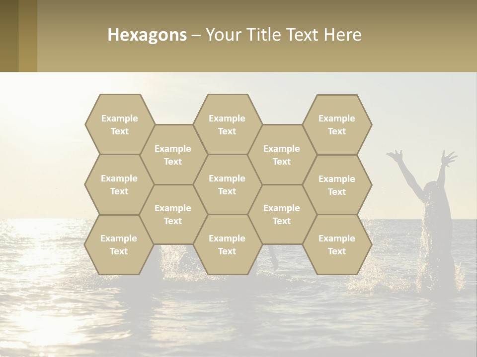 Sea Sunrise Portrait PowerPoint Template