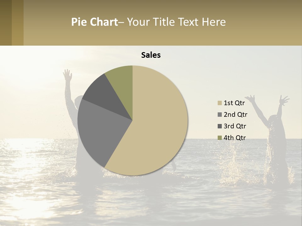Sea Sunrise Portrait PowerPoint Template