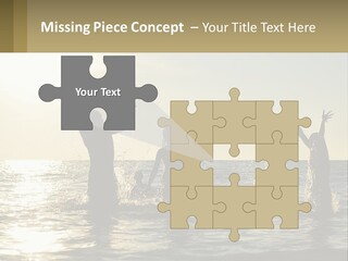 Sea Sunrise Portrait PowerPoint Template