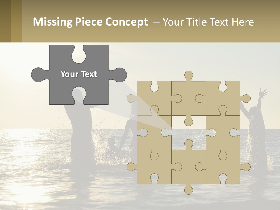 Sea Sunrise Portrait PowerPoint Template