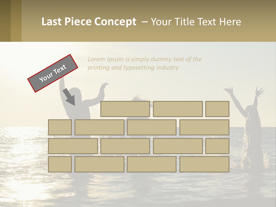 Sea Sunrise Portrait PowerPoint Template