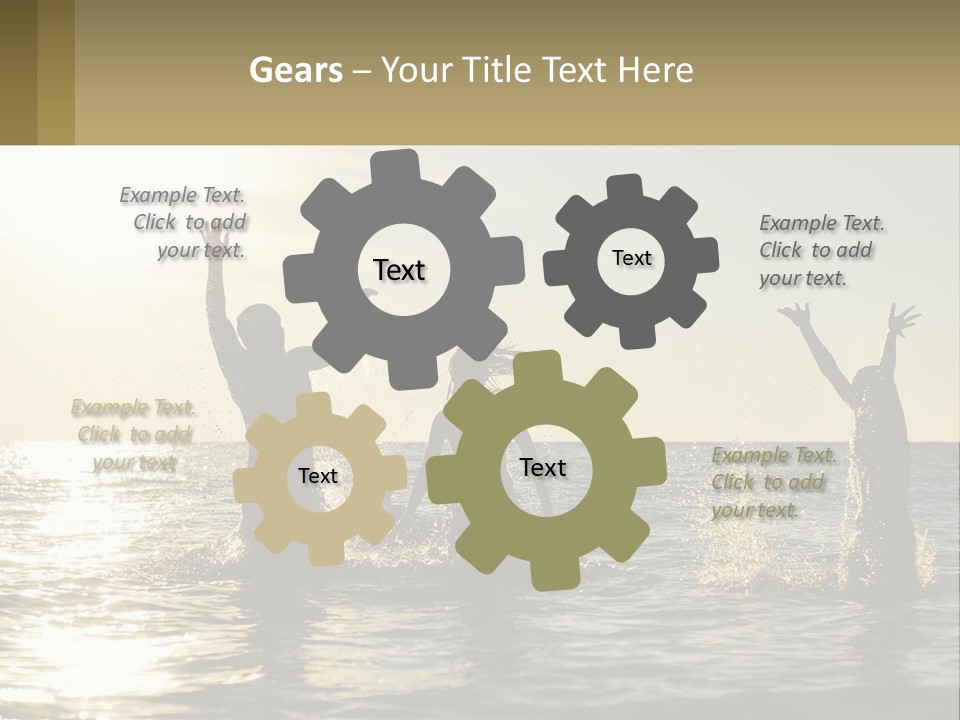 Sea Sunrise Portrait PowerPoint Template