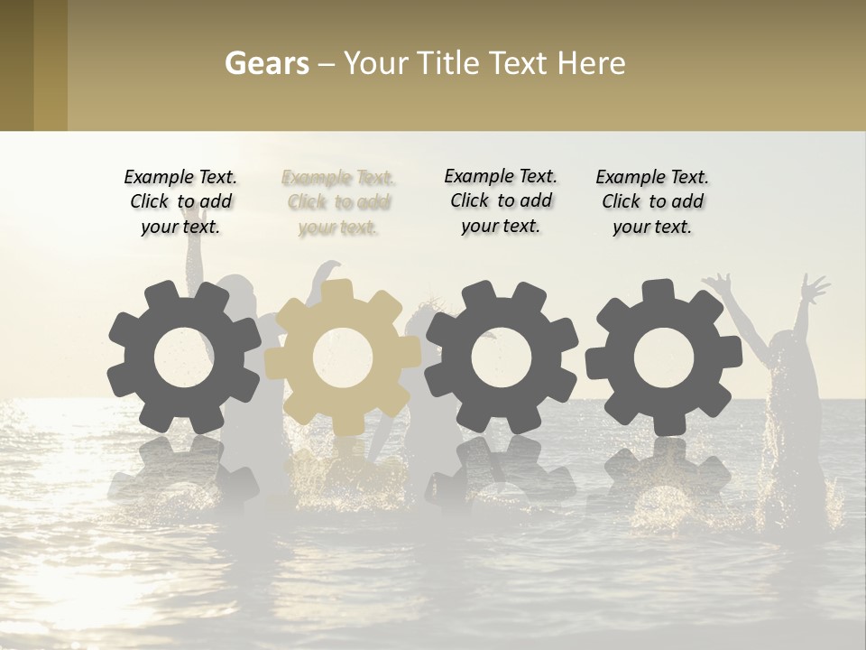 Sea Sunrise Portrait PowerPoint Template