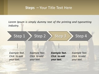 Sea Sunrise Portrait PowerPoint Template