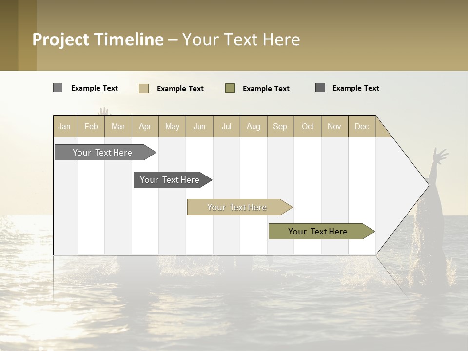 Sea Sunrise Portrait PowerPoint Template