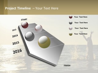 Sea Sunrise Portrait PowerPoint Template