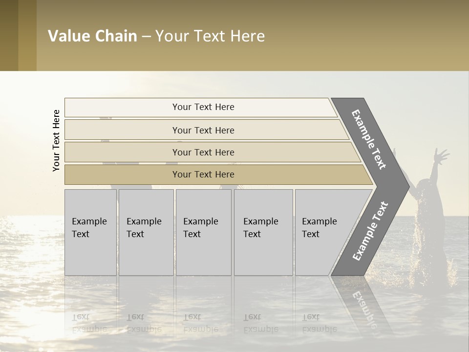 Sea Sunrise Portrait PowerPoint Template