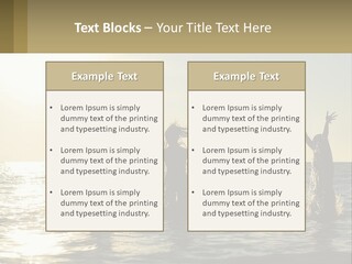 Sea Sunrise Portrait PowerPoint Template
