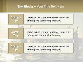 Sea Sunrise Portrait PowerPoint Template