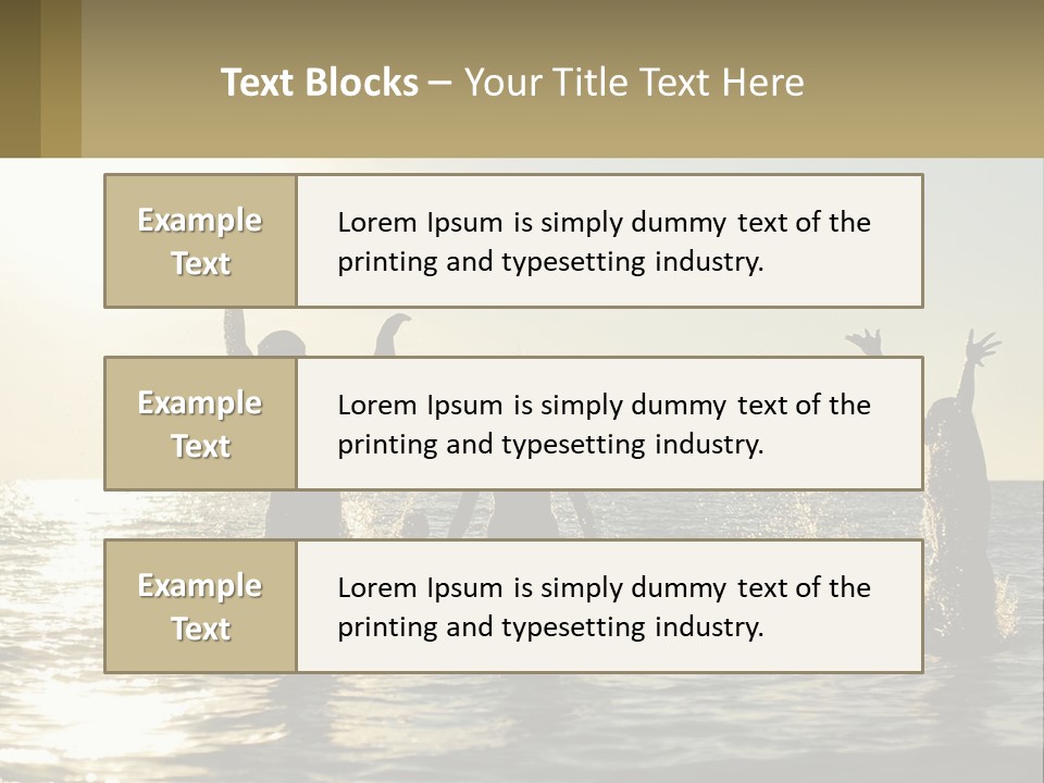 Sea Sunrise Portrait PowerPoint Template