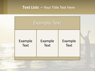 Sea Sunrise Portrait PowerPoint Template
