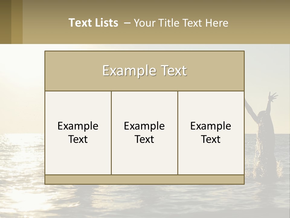 Sea Sunrise Portrait PowerPoint Template