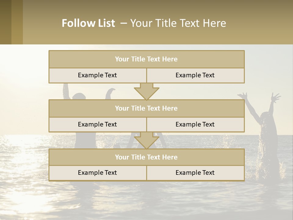 Sea Sunrise Portrait PowerPoint Template