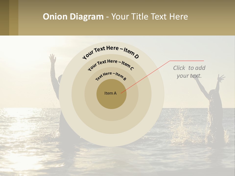 Sea Sunrise Portrait PowerPoint Template