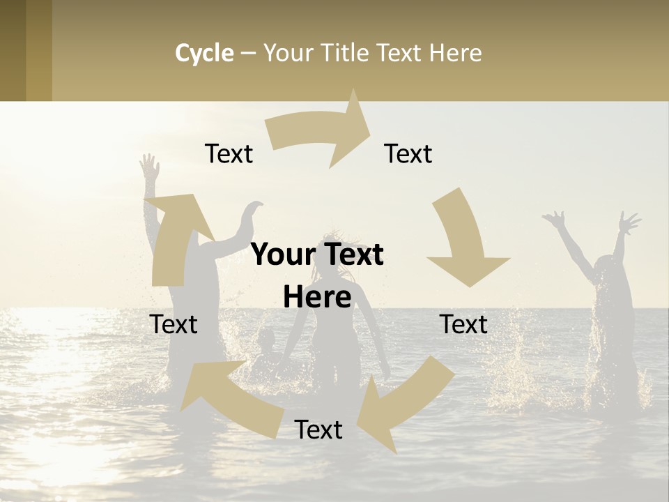 Sea Sunrise Portrait PowerPoint Template