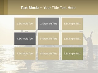 Sea Sunrise Portrait PowerPoint Template