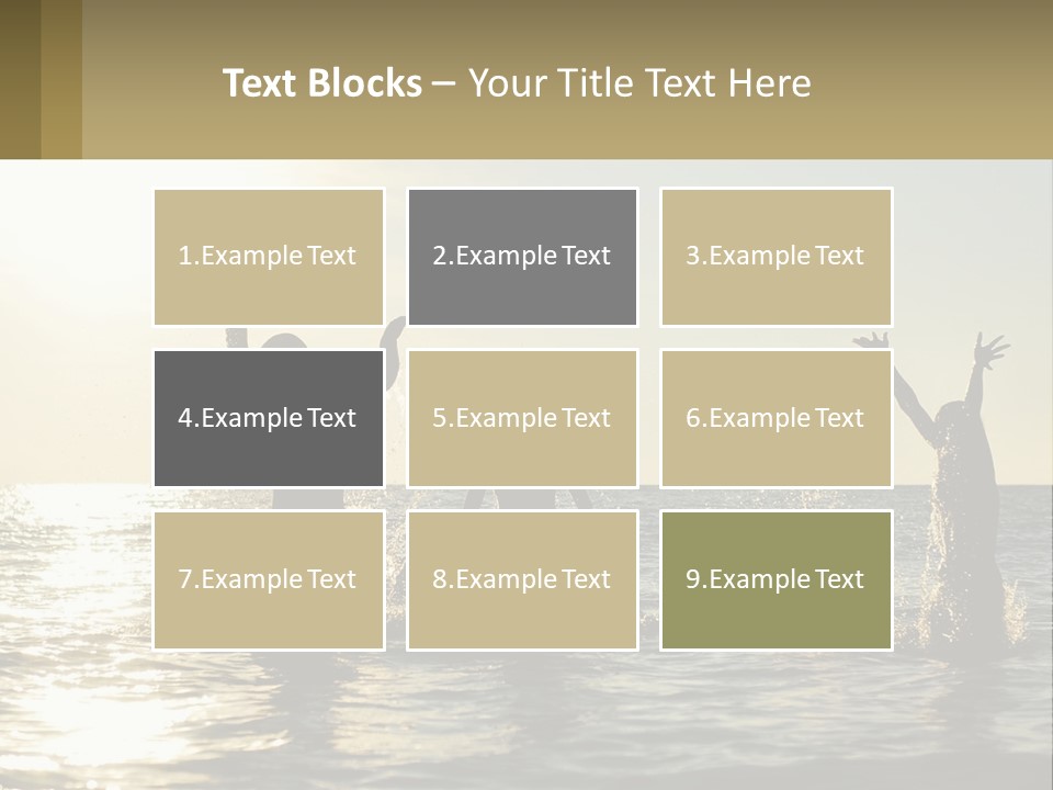 Sea Sunrise Portrait PowerPoint Template