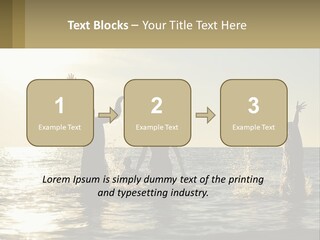 Sea Sunrise Portrait PowerPoint Template