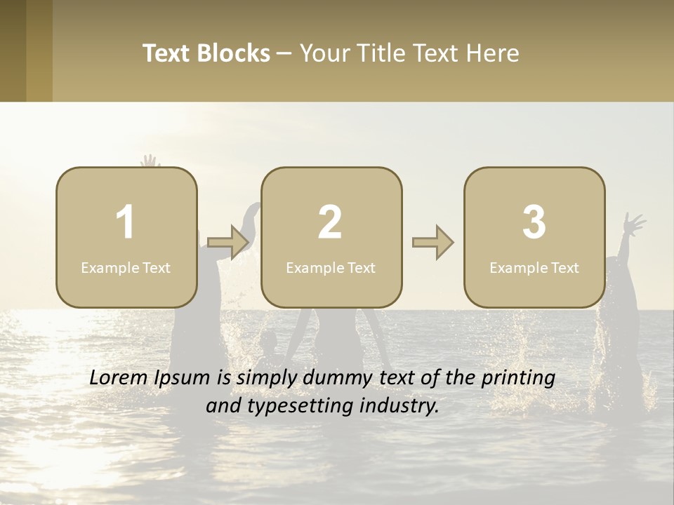 Sea Sunrise Portrait PowerPoint Template