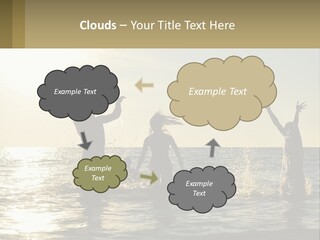 Sea Sunrise Portrait PowerPoint Template
