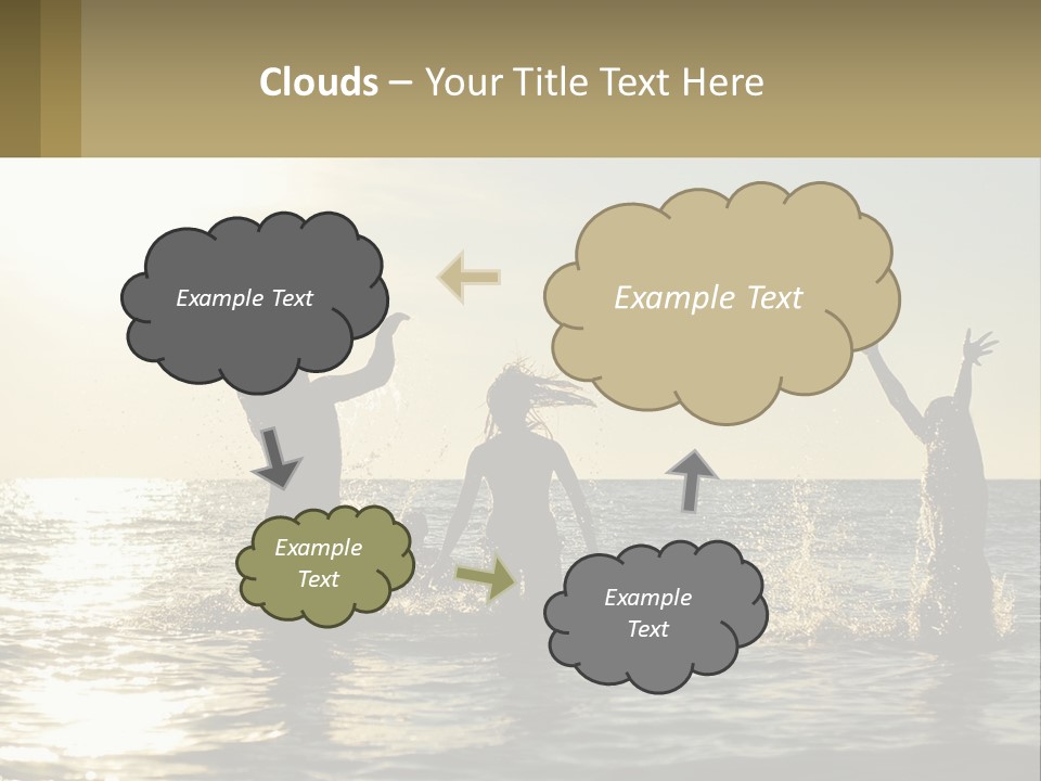 Sea Sunrise Portrait PowerPoint Template