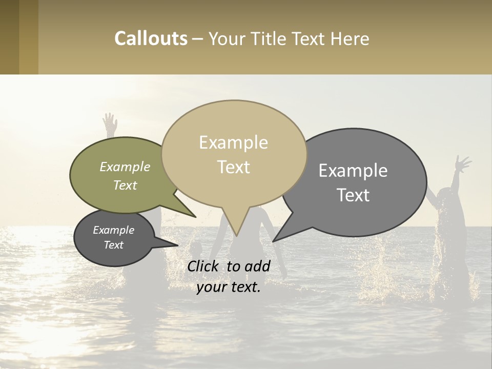 Sea Sunrise Portrait PowerPoint Template