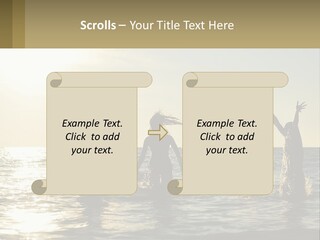 Sea Sunrise Portrait PowerPoint Template