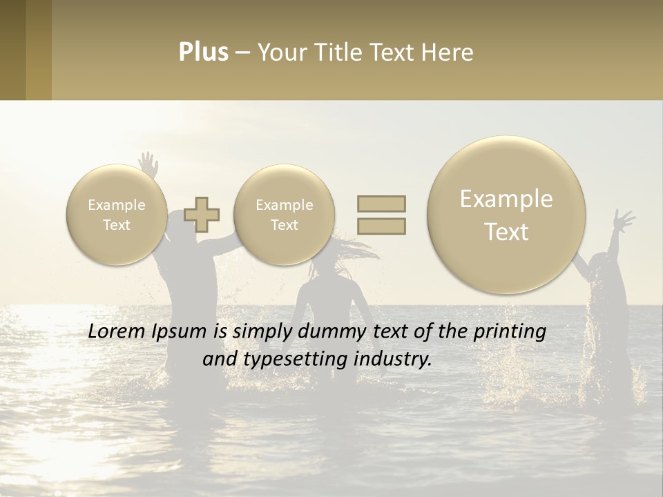 Sea Sunrise Portrait PowerPoint Template