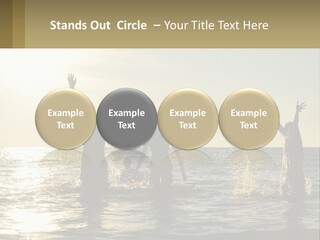 Sea Sunrise Portrait PowerPoint Template