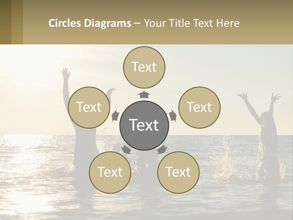 Sea Sunrise Portrait PowerPoint Template