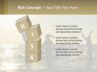 Sea Sunrise Portrait PowerPoint Template