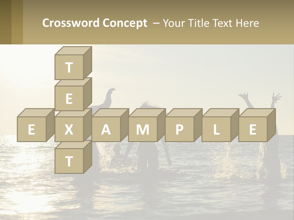 Sea Sunrise Portrait PowerPoint Template