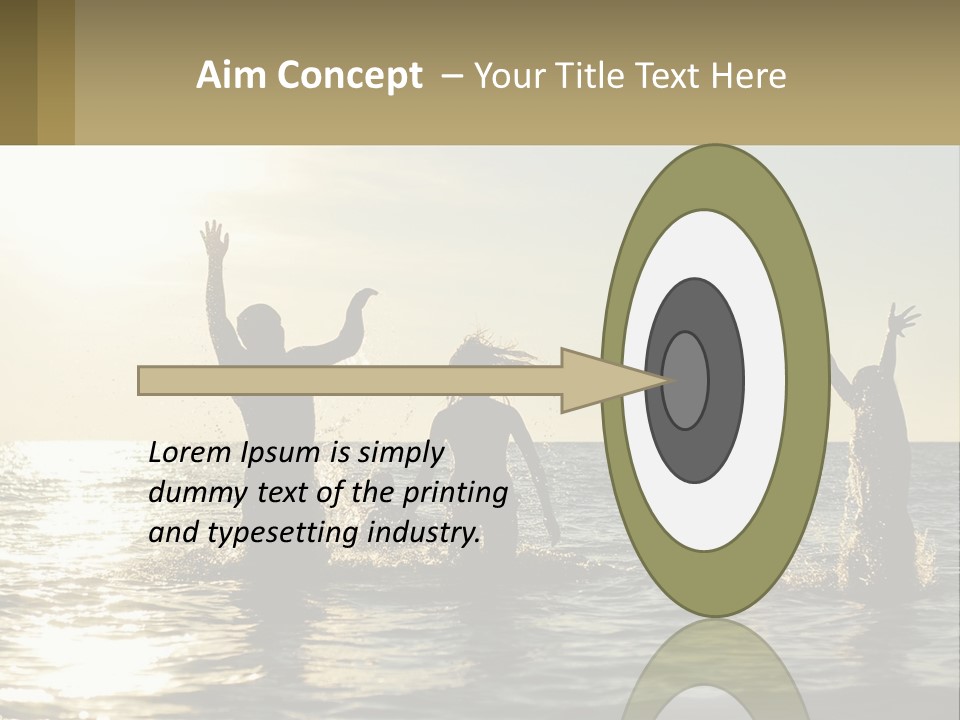 Sea Sunrise Portrait PowerPoint Template