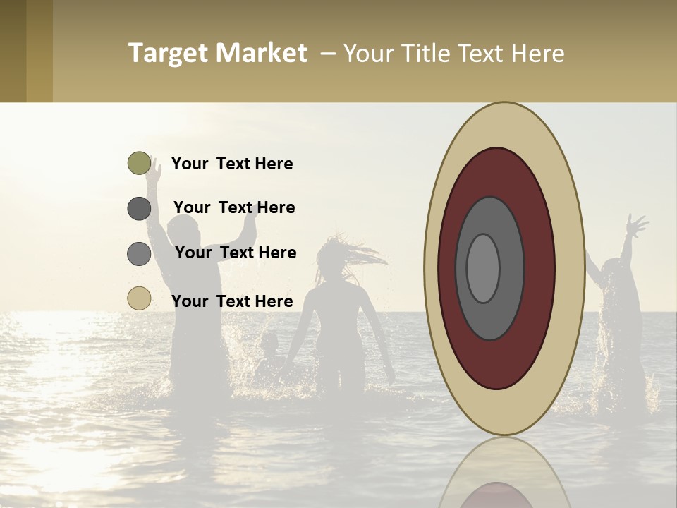 Sea Sunrise Portrait PowerPoint Template
