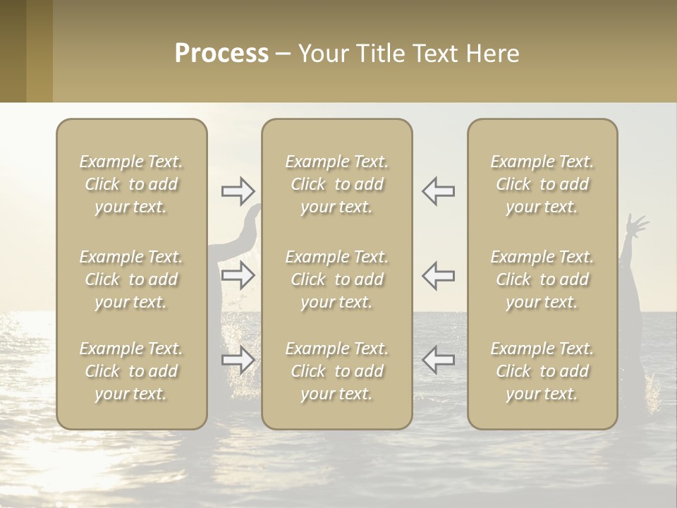 Sea Sunrise Portrait PowerPoint Template