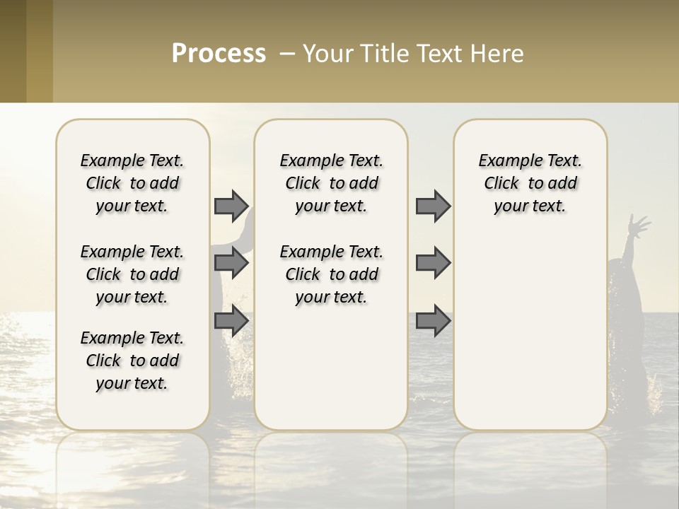 Sea Sunrise Portrait PowerPoint Template