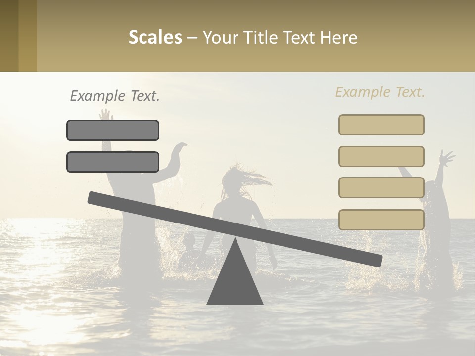 Sea Sunrise Portrait PowerPoint Template