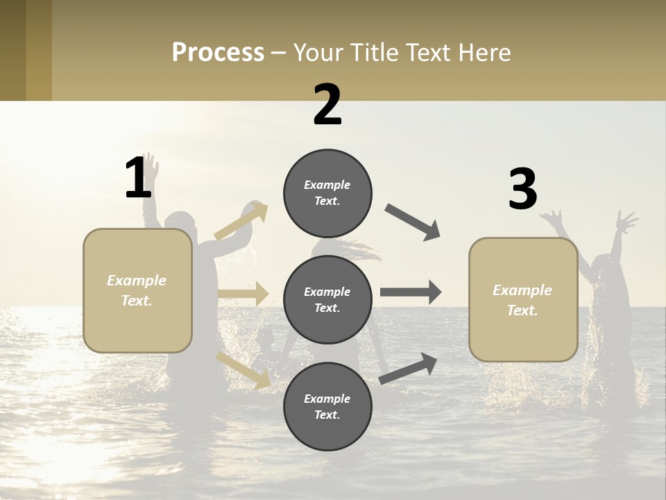 Sea Sunrise Portrait PowerPoint Template